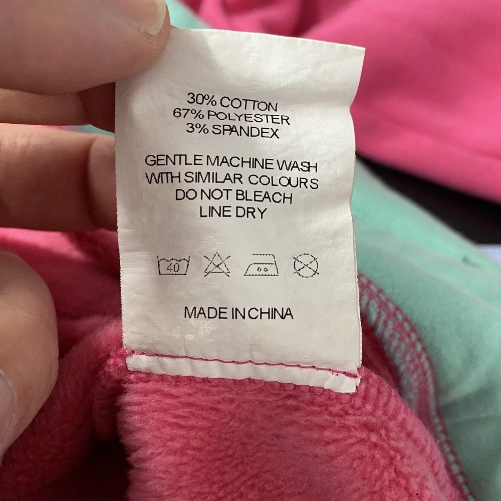 Scummy Bears Hoodie Mens Large Pink Teal Graphic Pullover Fleece Horror Art - Picture 15 of 16